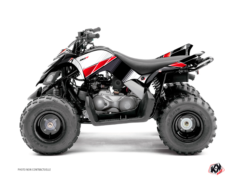 Kit Déco Quad Stripe Yamaha 90 Raptor Rouge