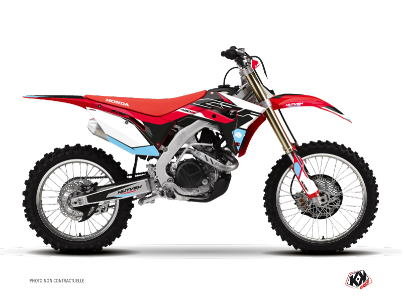 Honda 450 CRF Dirt Bike Stuff Graphic Kit Black Blue