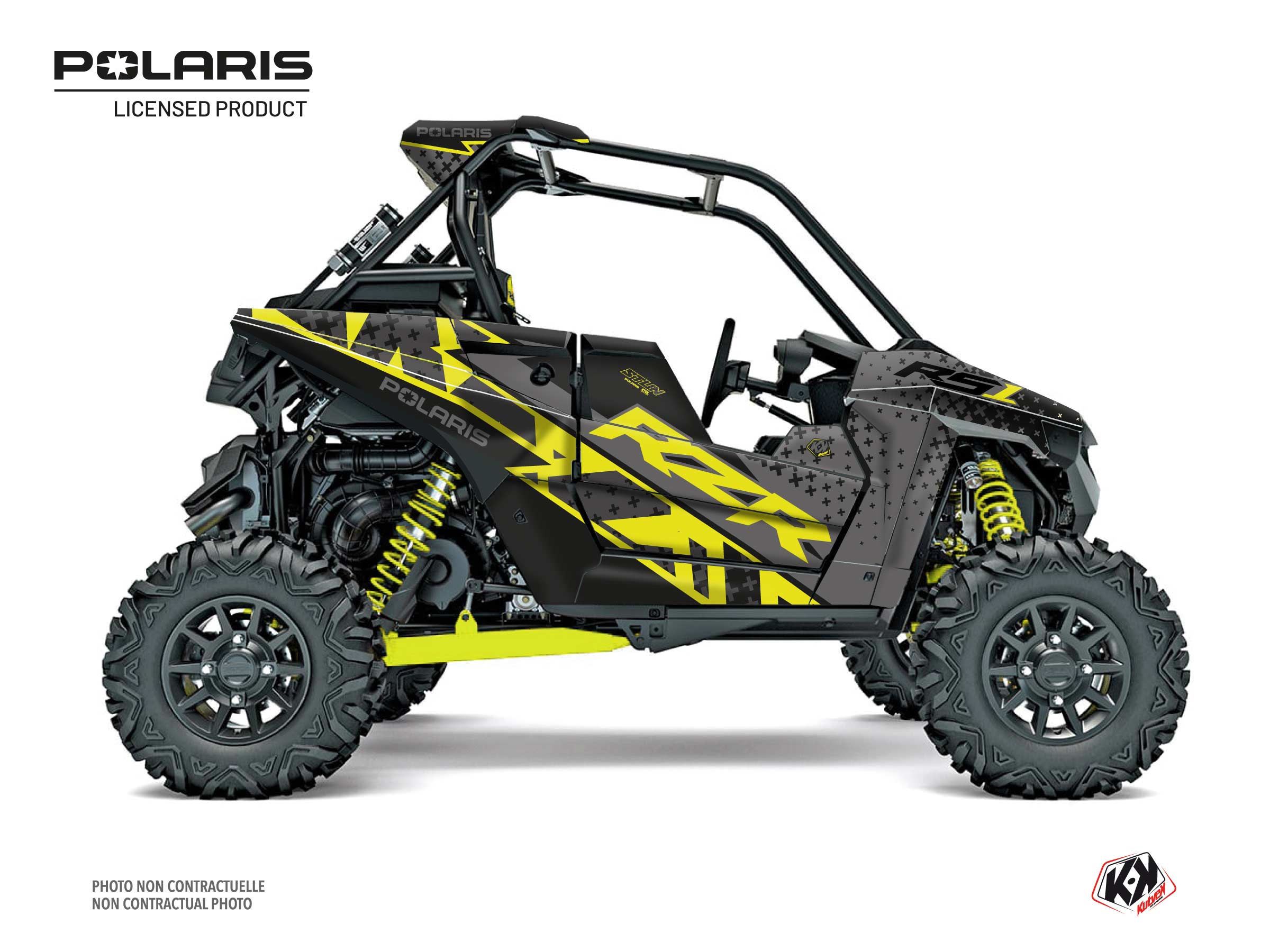 Polaris RZR RS1 UTV Chaser Graphic Kit Yellow FULL