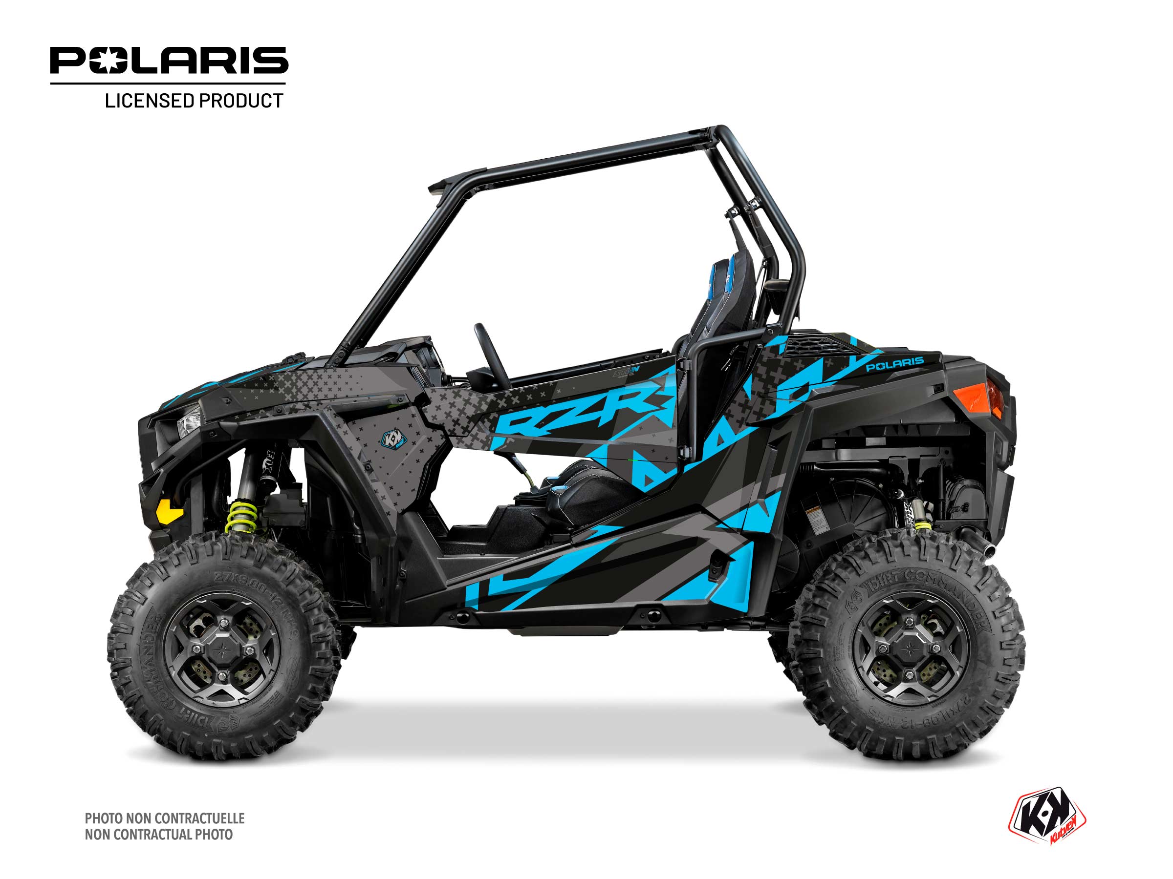 Polaris RZR S 1000 UTV Stun Graphic Kit Blue