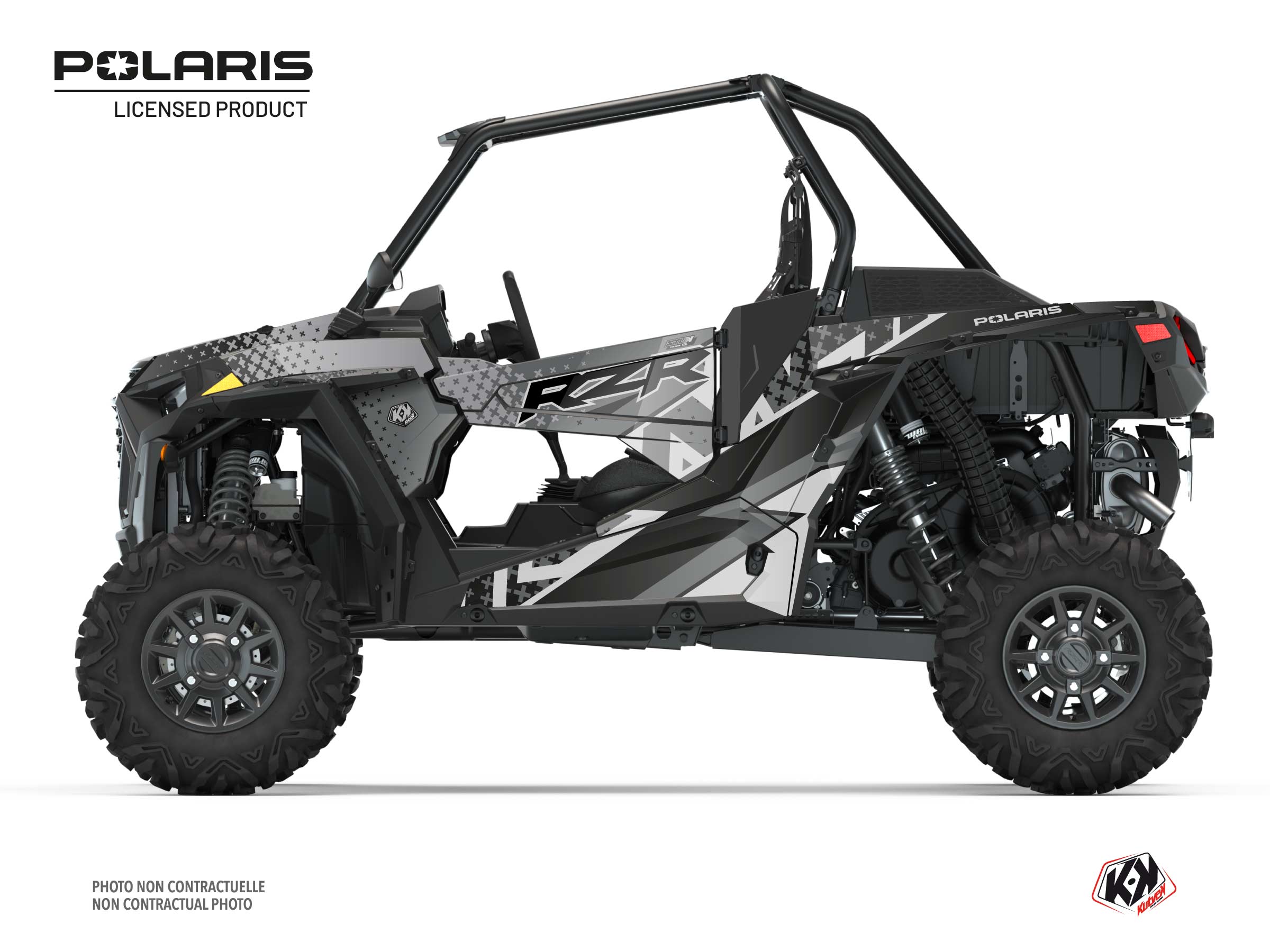 Polaris RZR XP 1000 UTV Stun Graphic Kit Grey