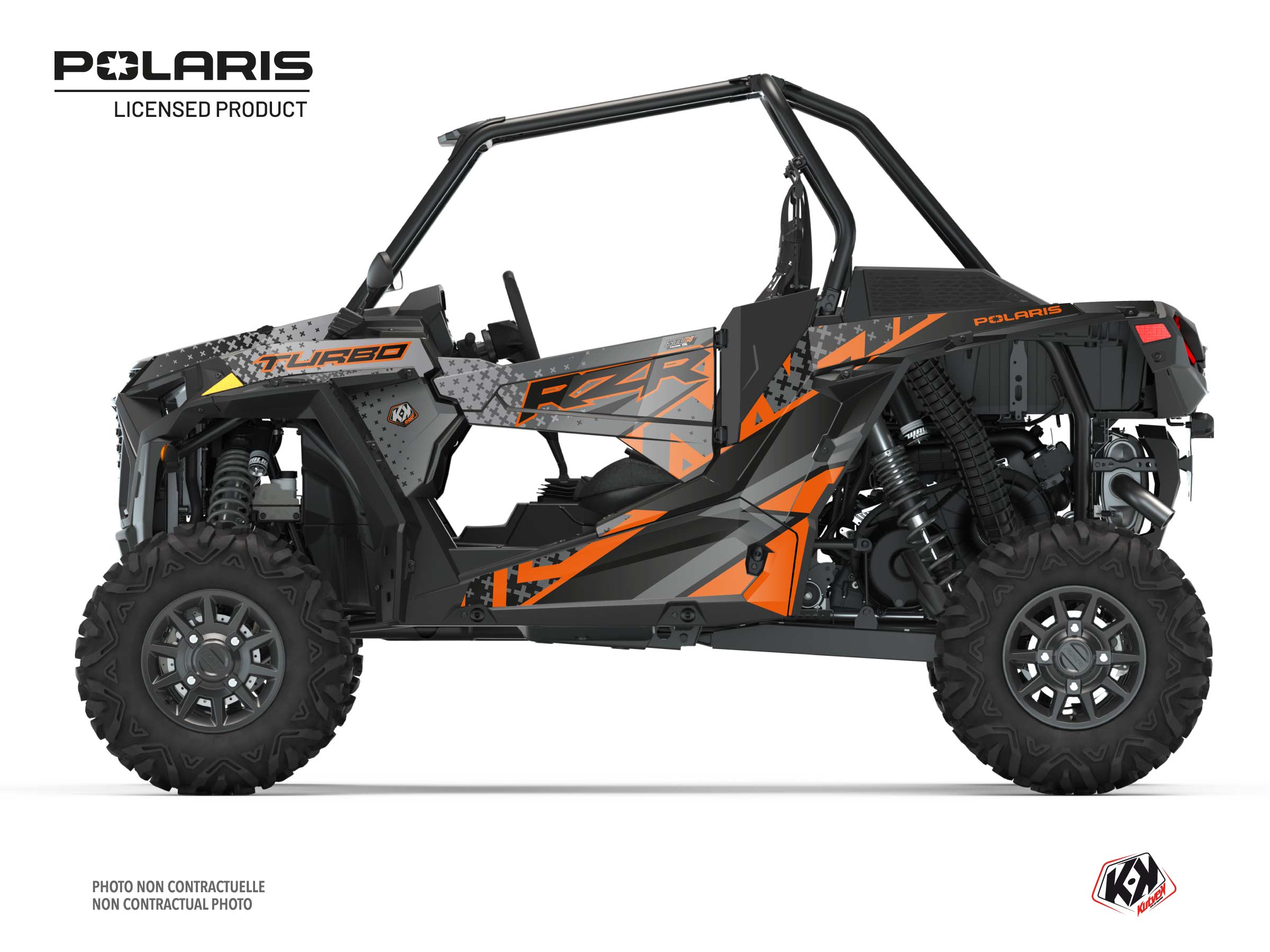 Polaris RZR XP Turbo UTV Stun Graphic Kit Orange