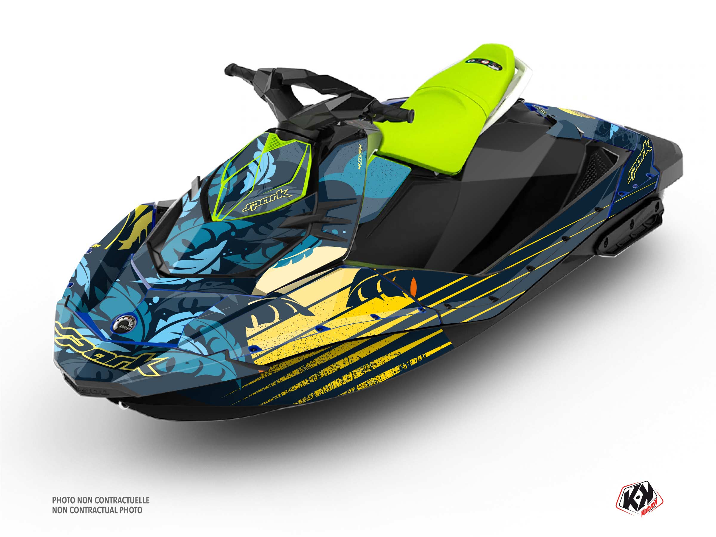 Kit Déco Jet-Ski Sunset Seadoo Spark Bleu