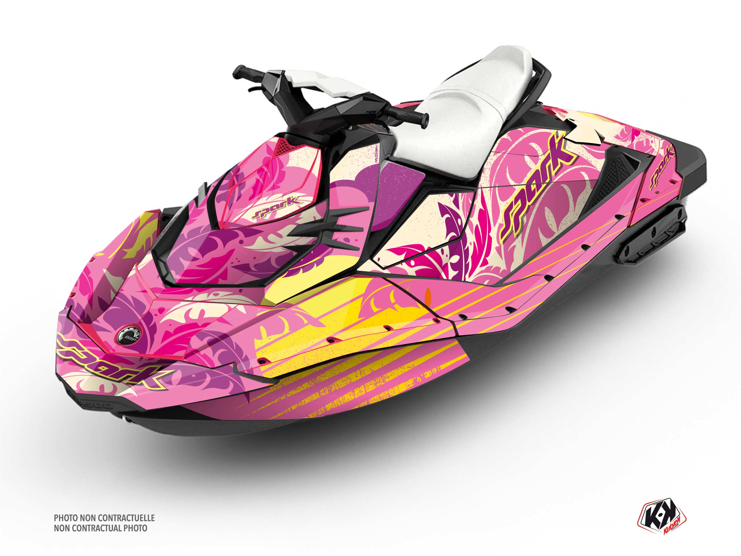 Kit Déco Jet-Ski Sunset Seadoo Spark Rose Full