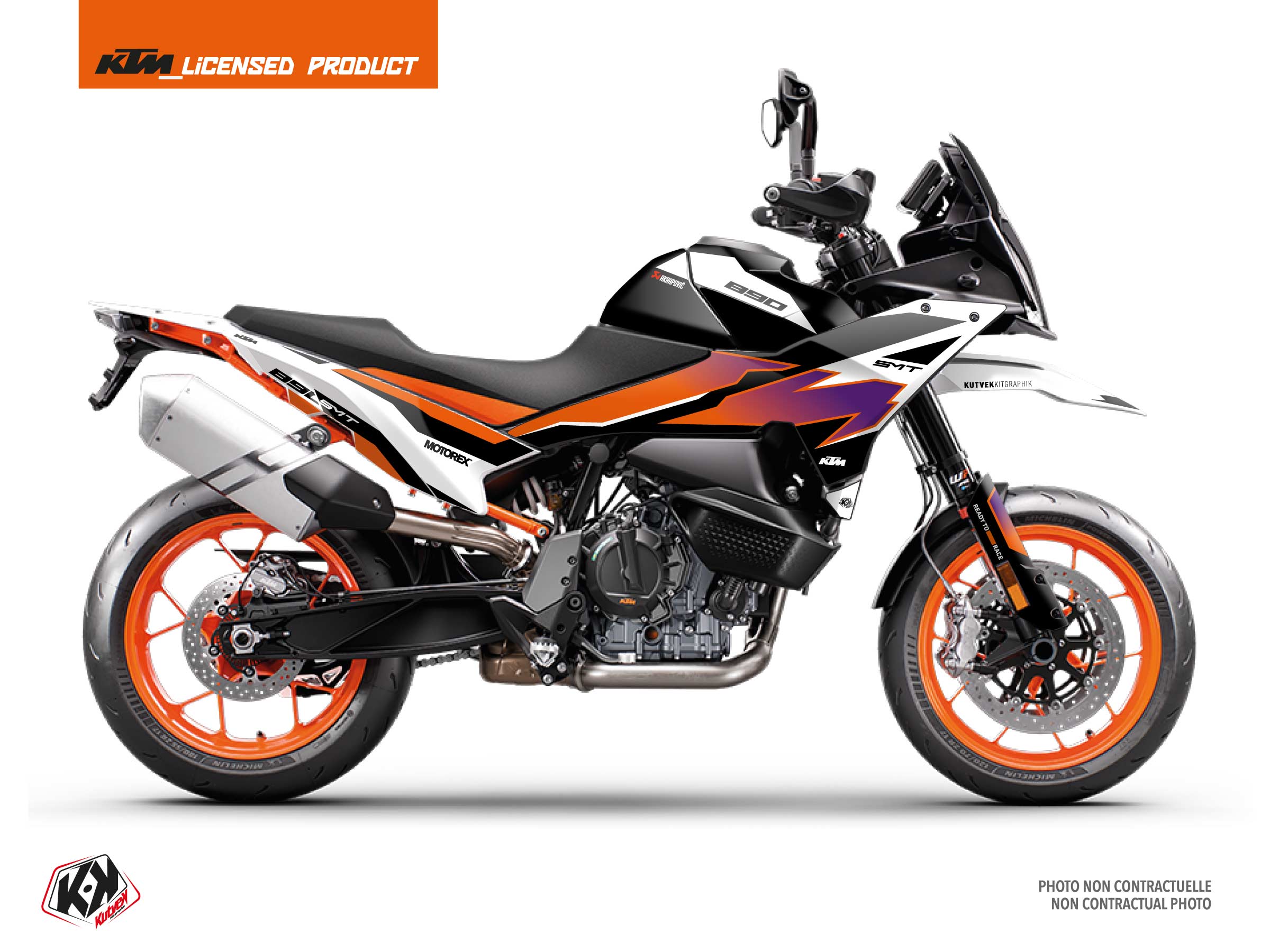 Kit Déco Moto Tarmak Ktm Sm-t 890 Violet