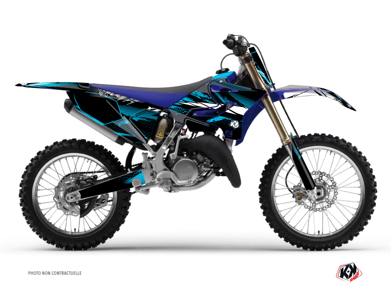 Yamaha 125 YZ Dirt Bike Techno Graphic Kit Blue