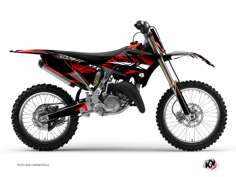 Kit Déco Moto Cross Techno Yamaha 125 YZ Rouge