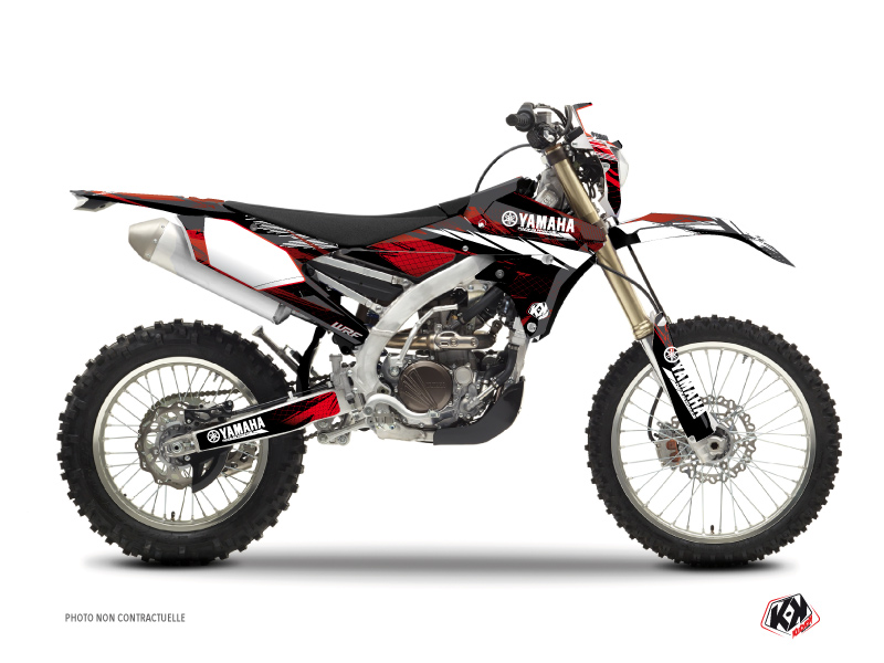 Yamaha 250 WRF Dirt Bike Techno Graphic Kit Red