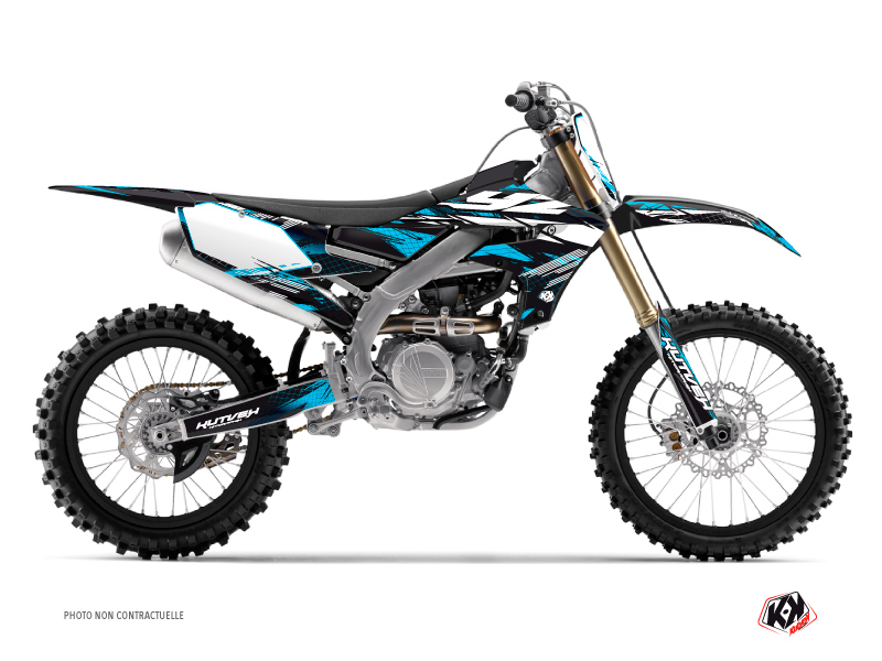 Yamaha 450 YZF Dirt Bike Techno Graphic Kit Blue