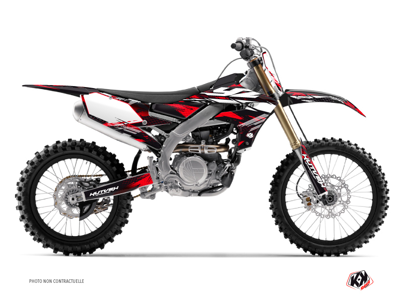 Yamaha 450 YZF Dirt Bike Techno Graphic Kit Red