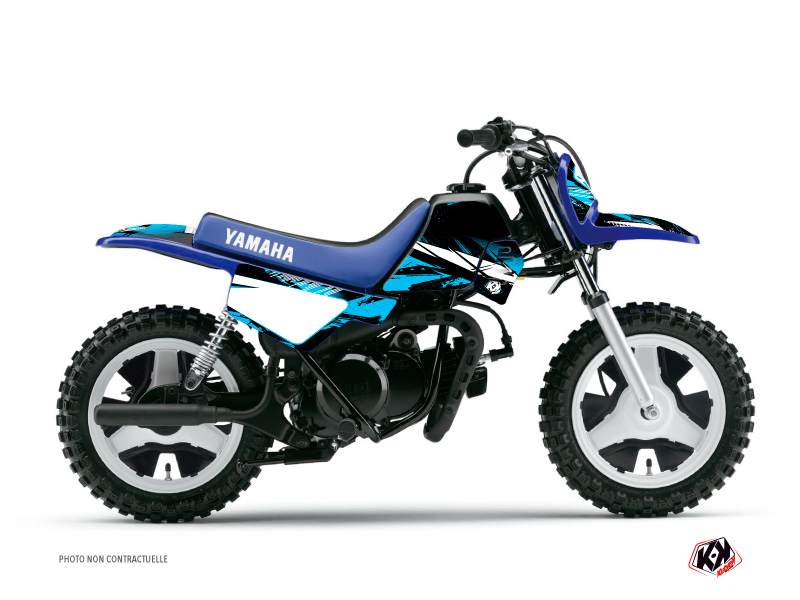 Kit Déco Moto Cross Techno Yamaha PW 50 Bleu