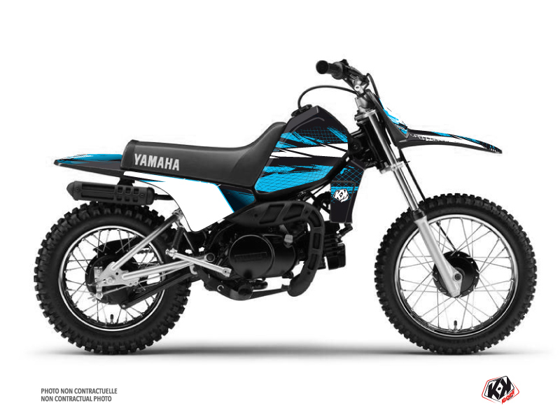 Kit Déco Moto Cross Techno Yamaha PW 80 Bleu