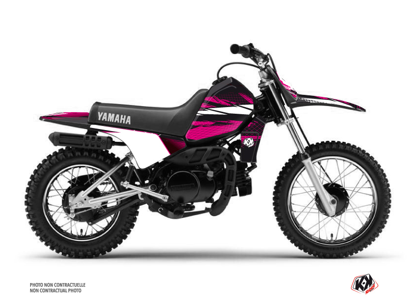 Yamaha PW 80 Dirt Bike Techno Graphic Kit Pink