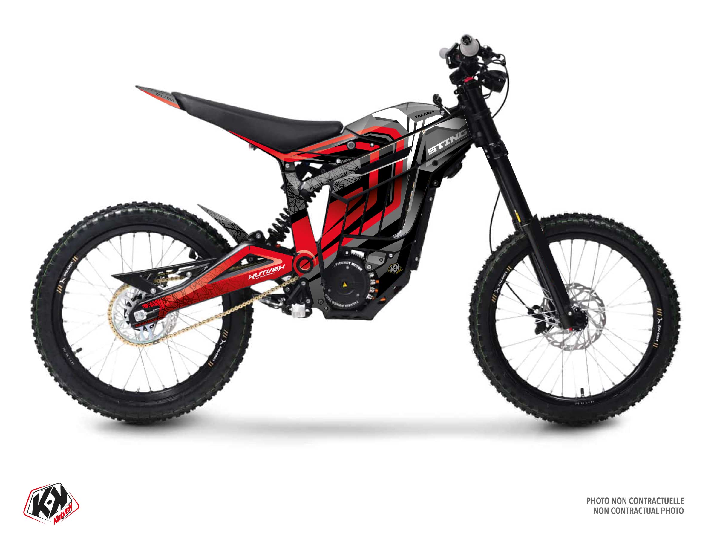 Talaria Sting Dirt Bike Thunder Graphic Kit Red