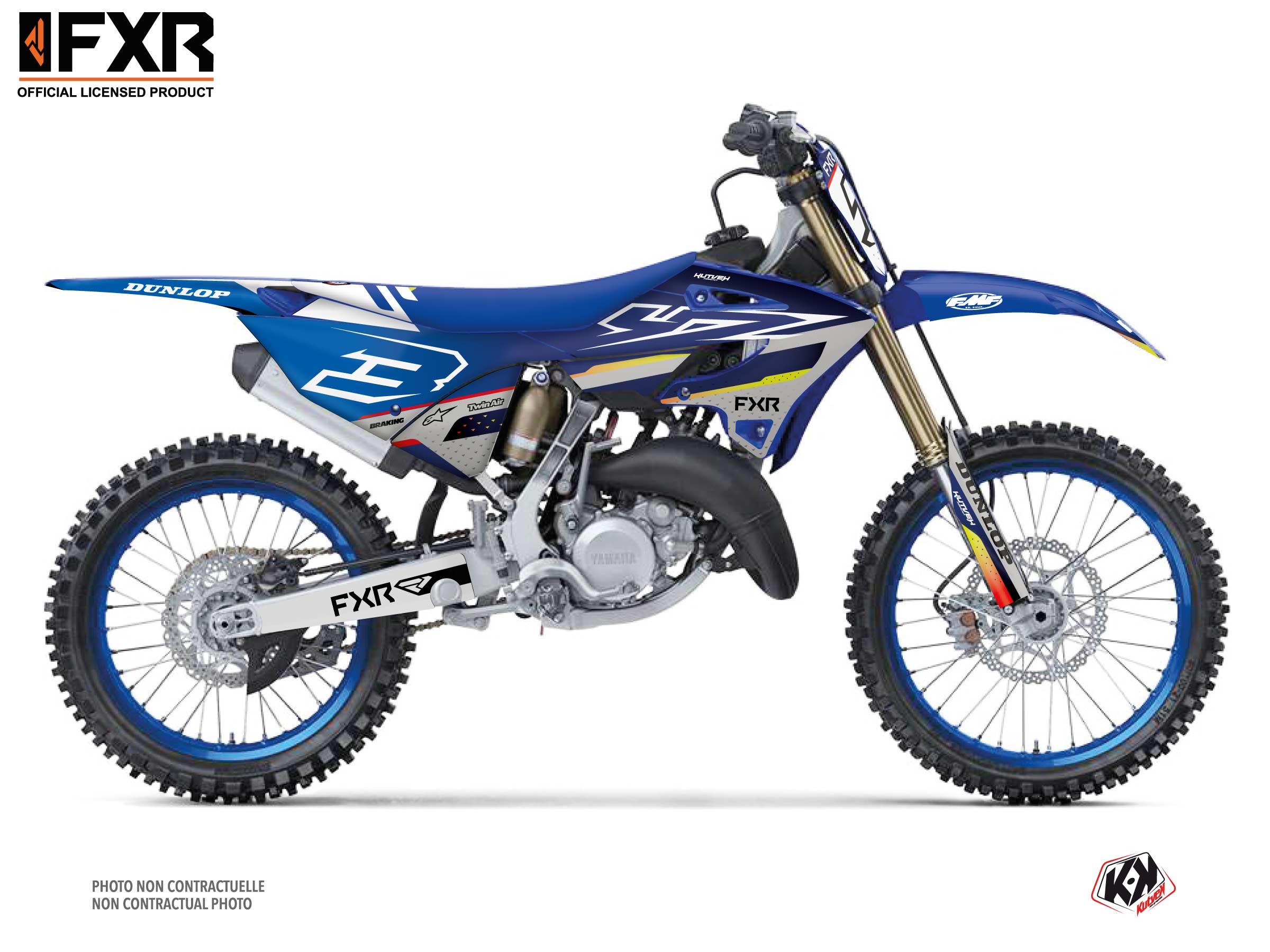 Kit Déco Moto Cross Tilt Yamaha 125 YZ Bleu