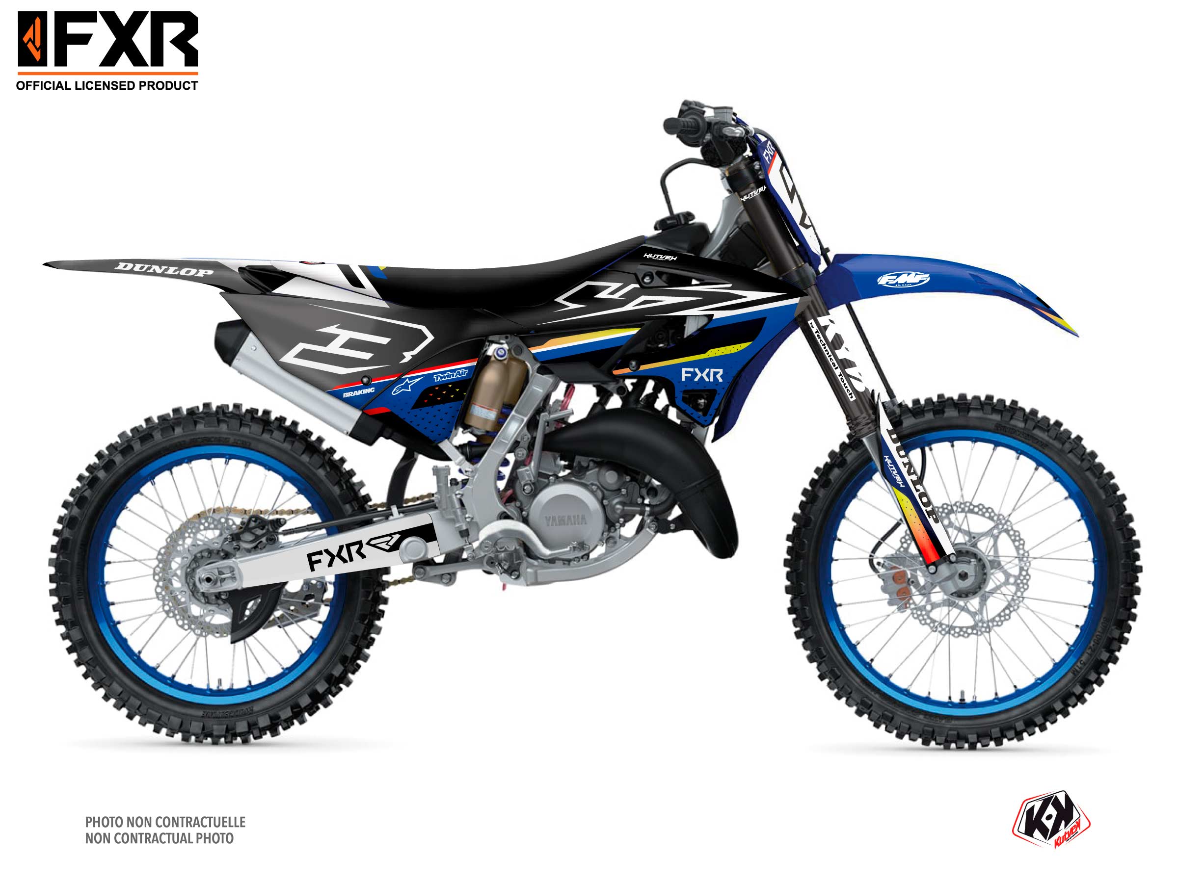 KIT DÉCO MOTOCROSS TILT YAMAHA YZ 125 NOIR