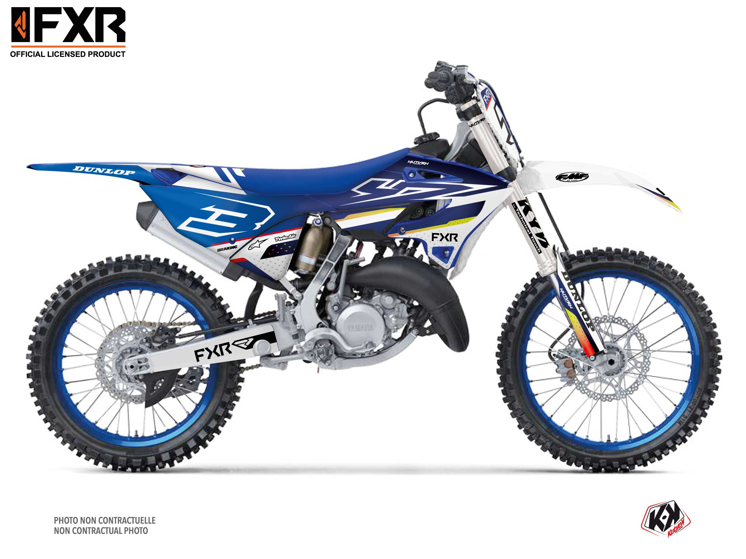 Kit Déco Moto Cross Tilt Yamaha 250 YZ Blanc