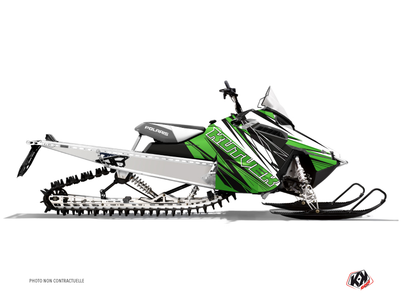 Polaris RMK Snowmobile Torrifik Graphic Kit Green Black