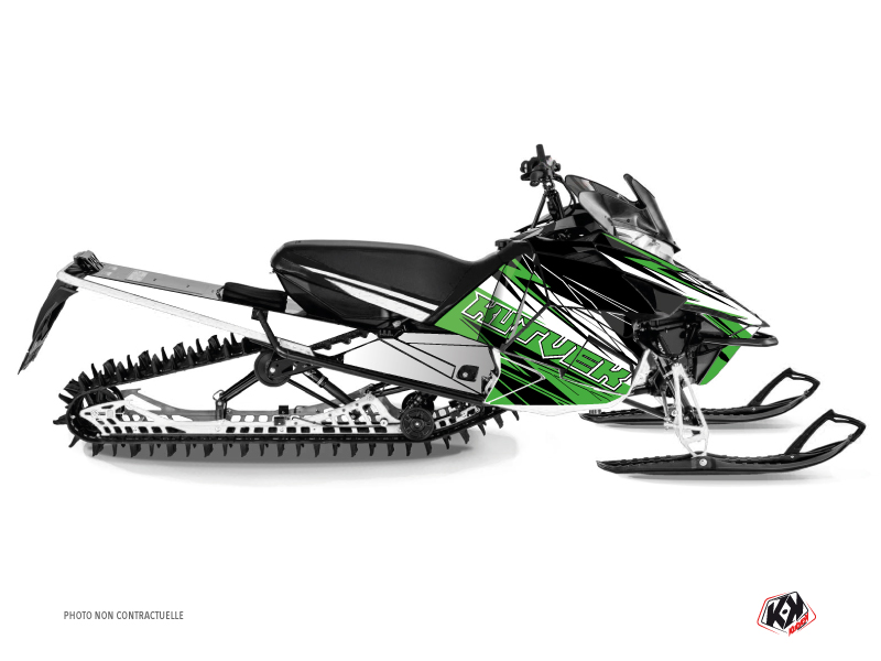 Yamaha SR Viper Snowmobile Torrifik Graphic Kit Green Black