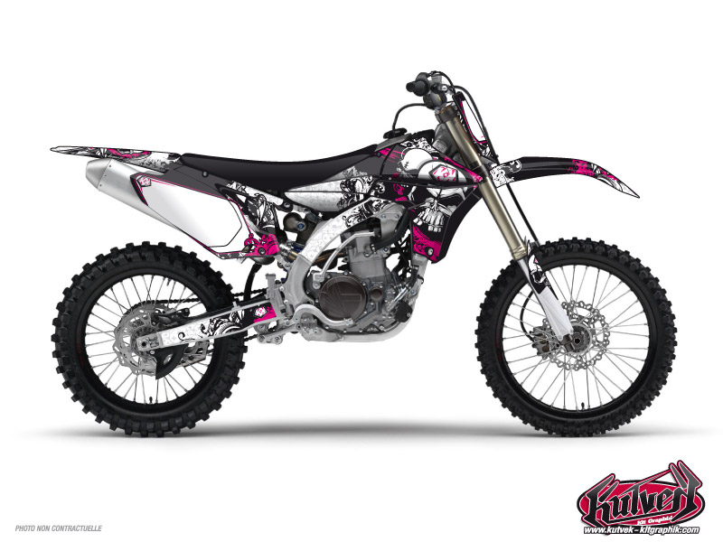 Yamaha 125 YZ Dirt Bike Trash Graphic Kit Pink