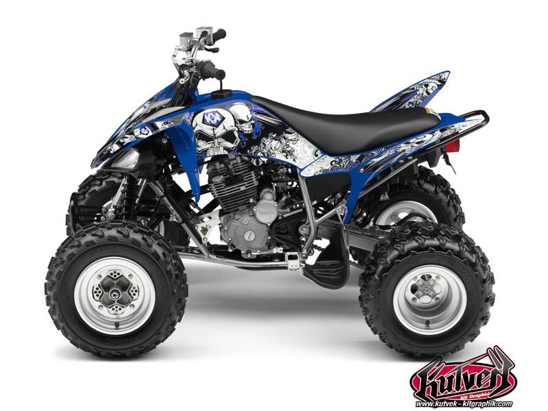 Kit Déco Quad Trash Yamaha 250 Raptor Noir Bleu