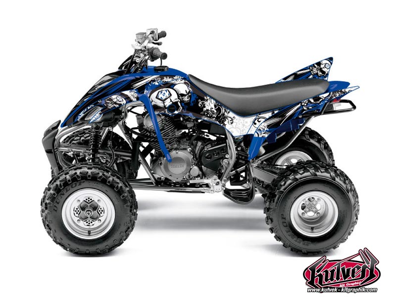 Kit Déco Quad Trash Yamaha 350 Raptor Noir Bleu