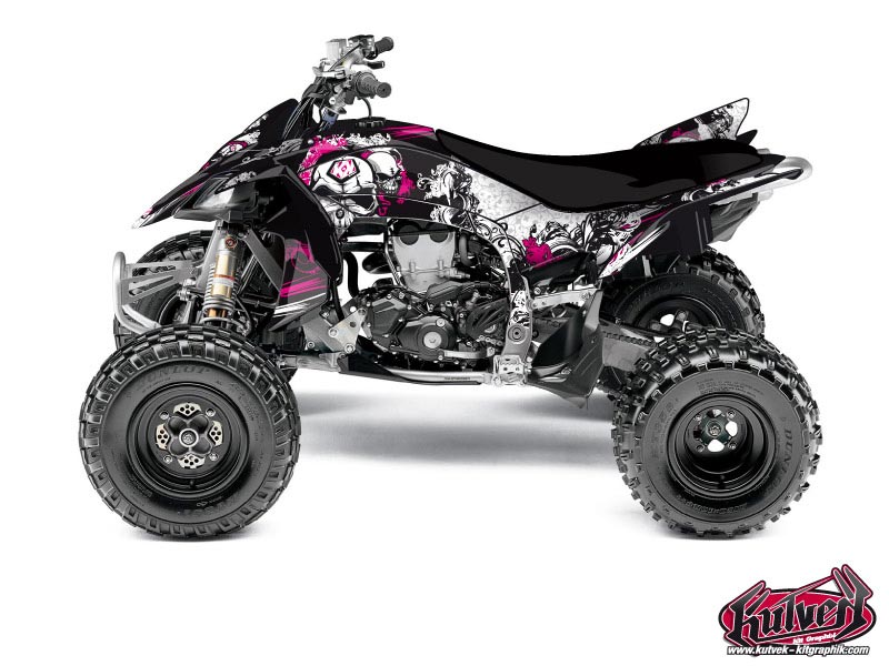 Yamaha 450 YFZ R ATV Trash Graphic Kit Black Pink
