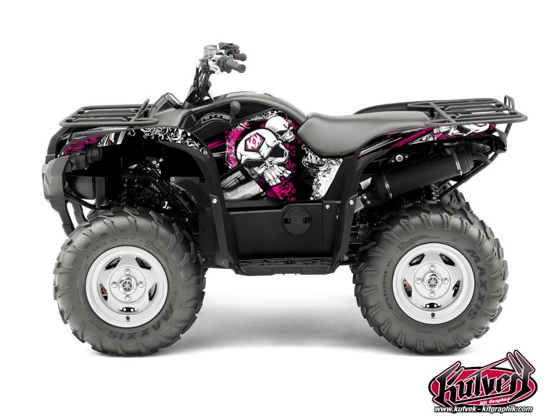 Kit Déco Quad Trash Yamaha 550-700 Grizzly Noir Rose