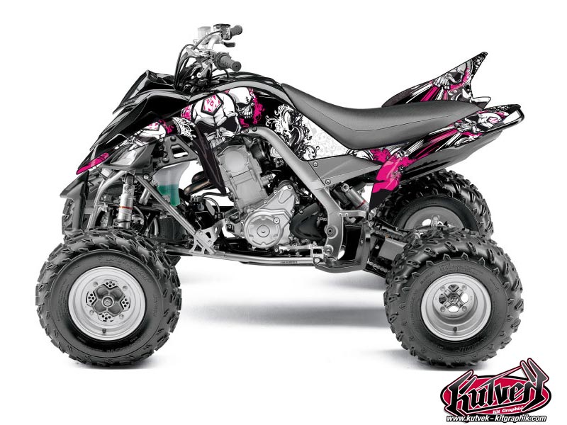 Kit Déco Quad Trash Yamaha 700 Raptor Noir Rose