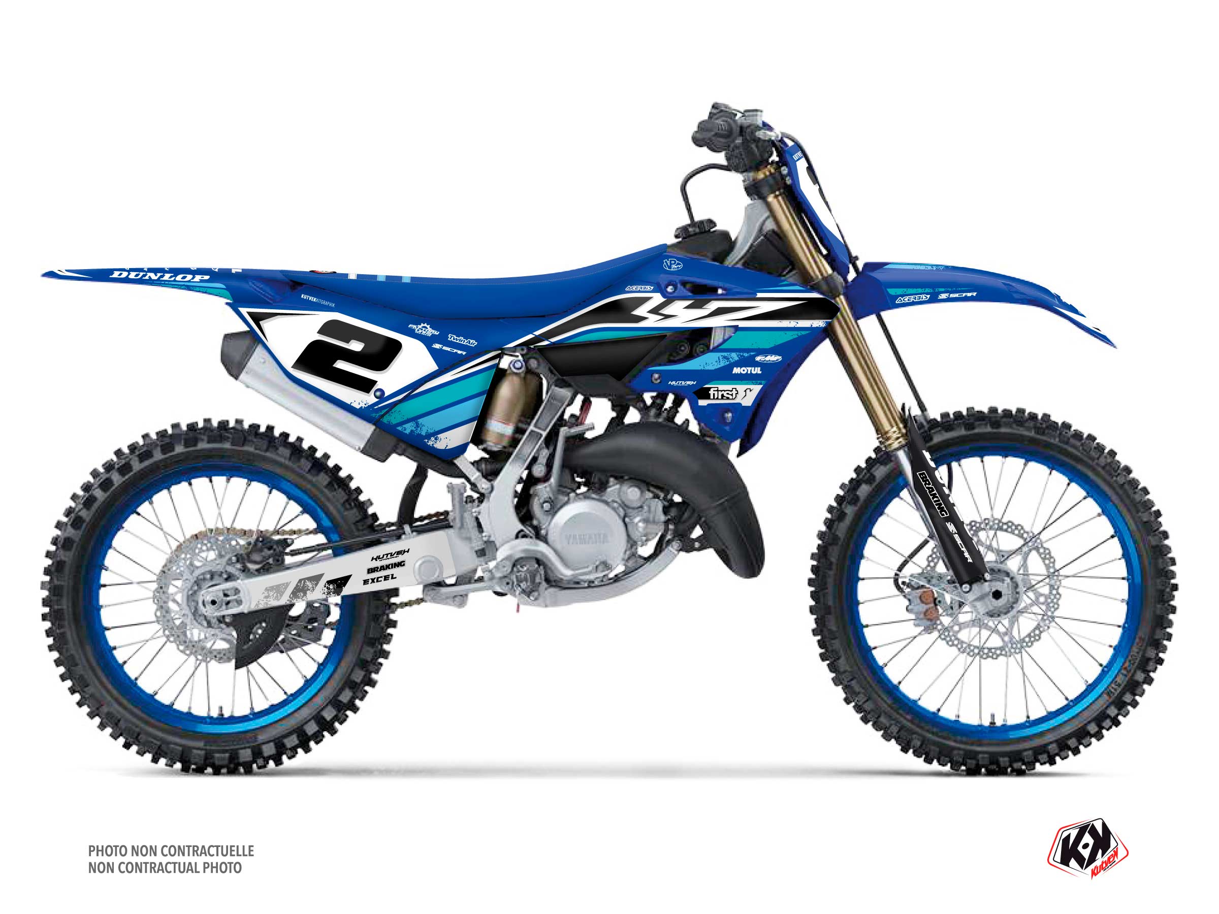 Graphic Kit Dirt Bike Yamaha 250 YZ Kutvek Kit Graphik