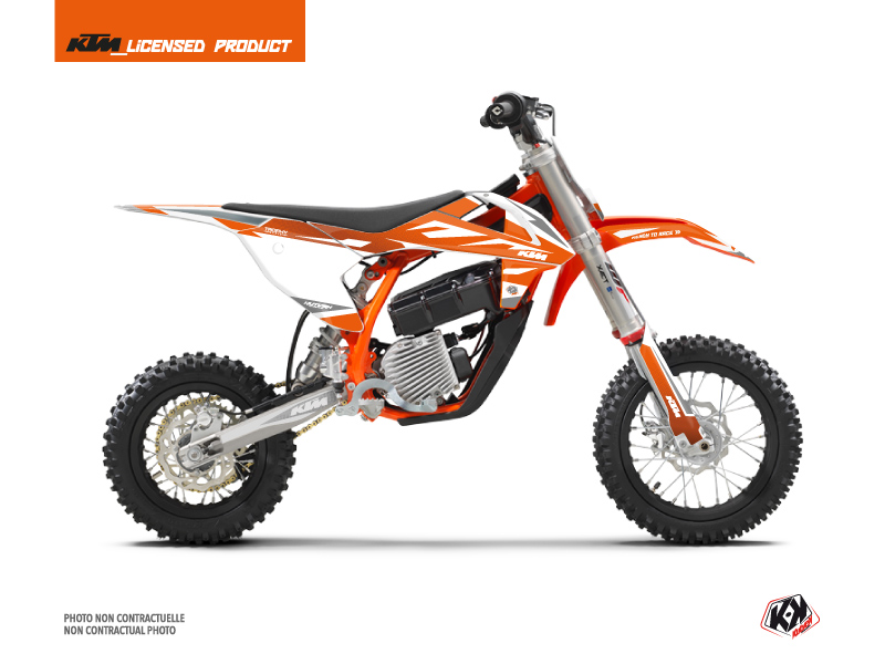 KTM SX-E 5 Dirt Bike Trophy Graphic Kit Orange White