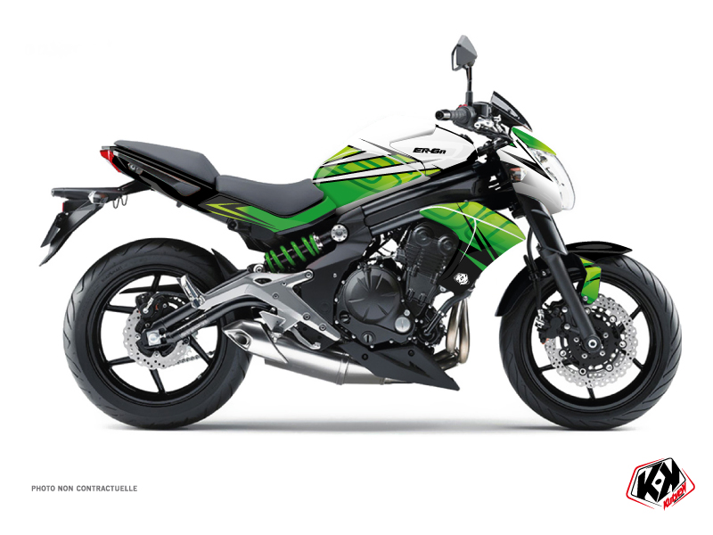 Kawasaki ER 6N Street Bike Ultimate Graphic Kit Green White