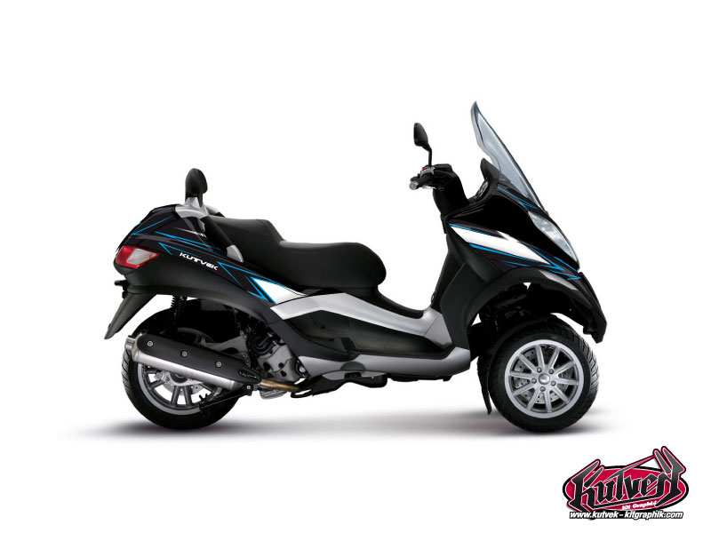 Kit Déco Maxiscooter Velocity Piaggio MP3 Bleu