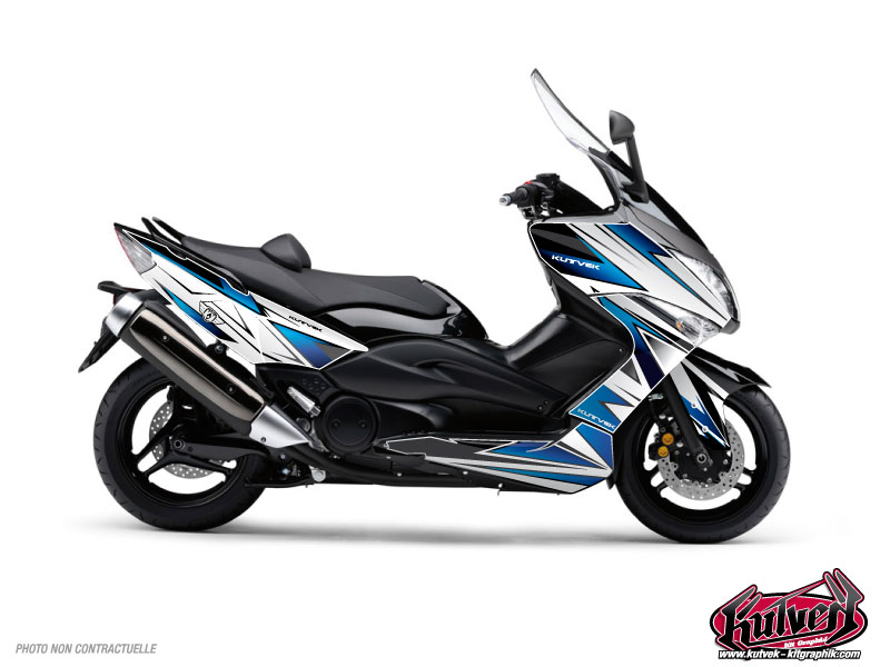 Kit Déco Maxiscooter Velocity Yamaha TMAX 500 Blanc Bleu