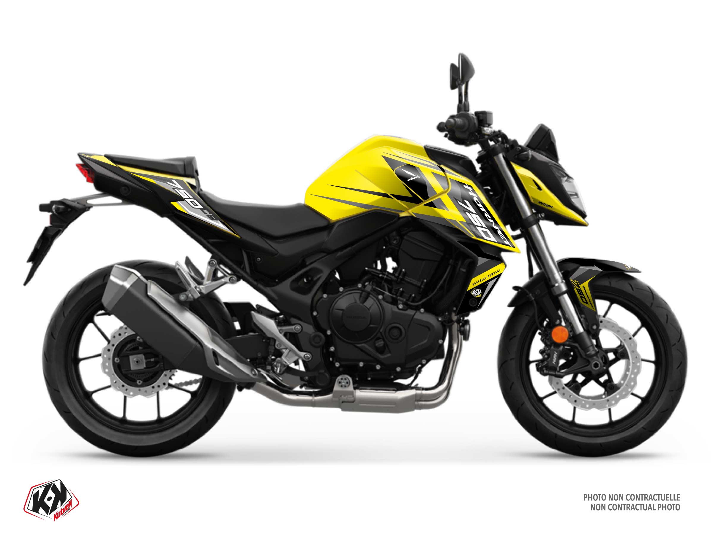 KIT DÉCO MOTO VERSATIL HONDA CB 750 HORNET JAUNE