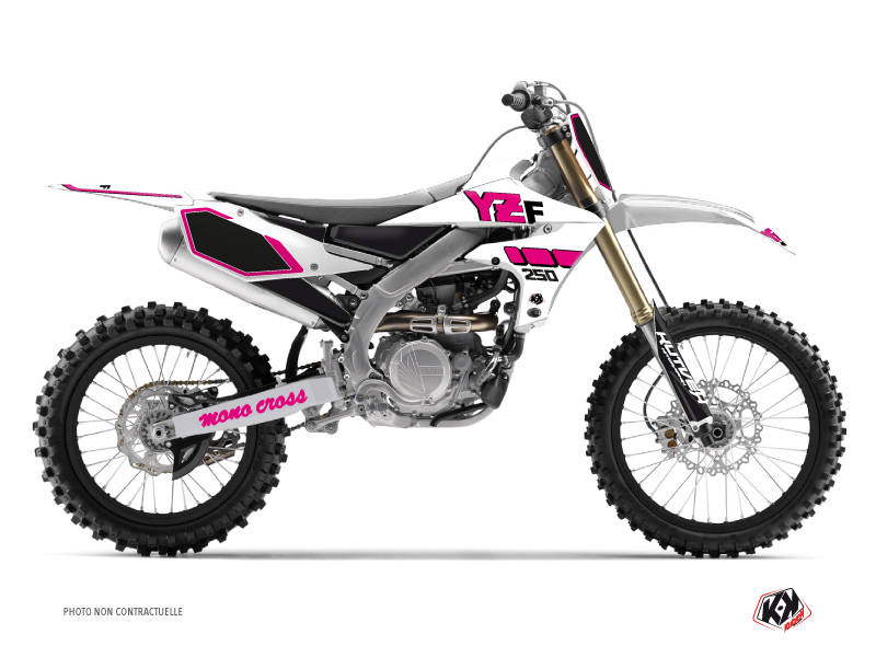 Yamaha 250 YZF Dirt Bike Vintage Graphic Kit Pink