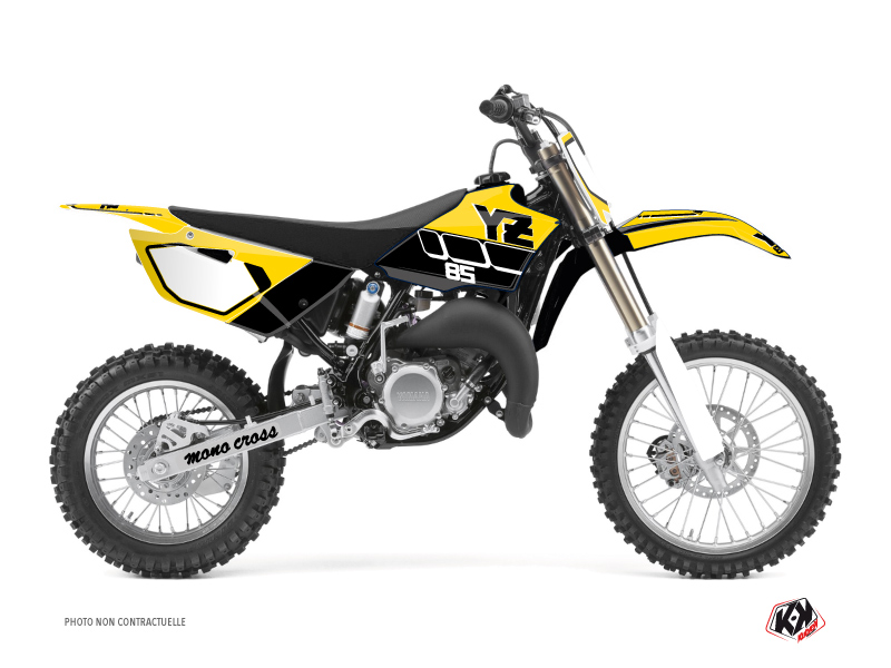 Yamaha 85 YZ Dirt Bike Vintage Graphic Kit Yellow