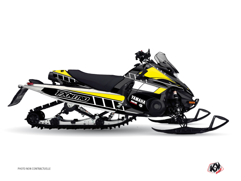 Yamaha FX Nitro Snowmobile  Vintage Graphic Kit Yellow