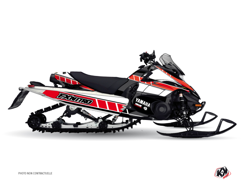Yamaha FX Nitro Snowmobile  Vintage Graphic Kit Red