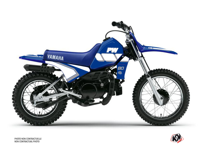 Yamaha PW 80 Dirt Bike Vintage Graphic Kit Blue