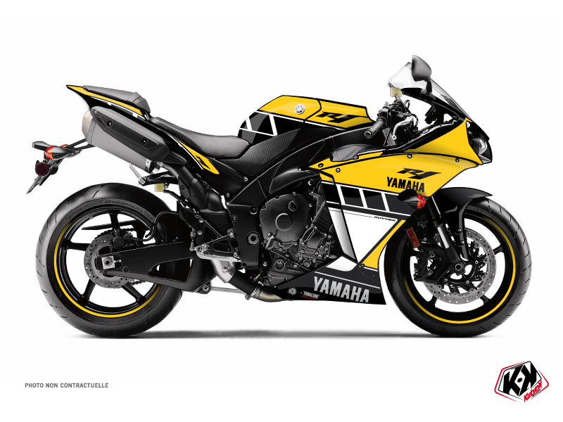 Yamaha R1 Street Bike Vintage Graphic Kit 60th Anniversary