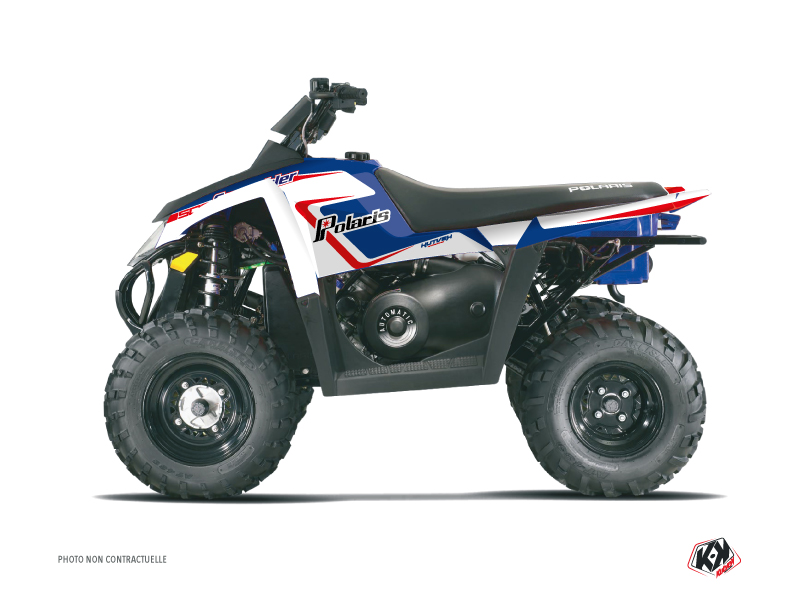 Kit Déco Quad Vintage Polaris Scrambler 500 Bleu