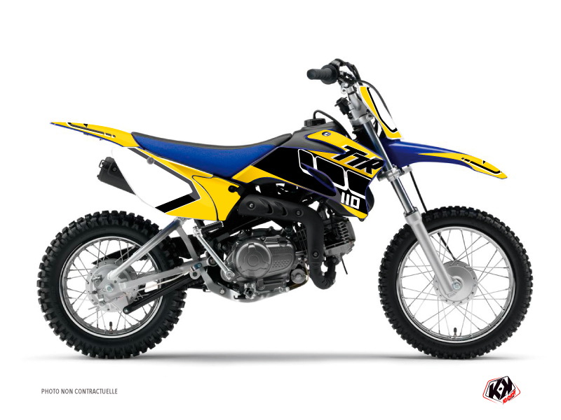 Kit Déco Moto Cross Replica Yamaha TTR 90 Jaune