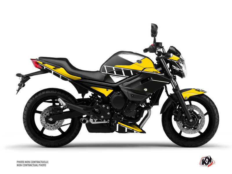 Yamaha XJ6 Street Bike Vintage Graphic Kit Yellow