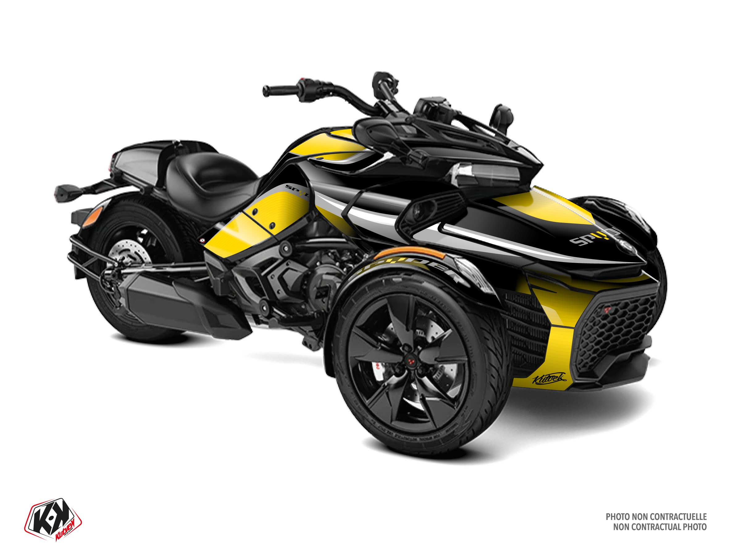 Kit Déco Hybride Wave Can-am Spyder F3 Jaune