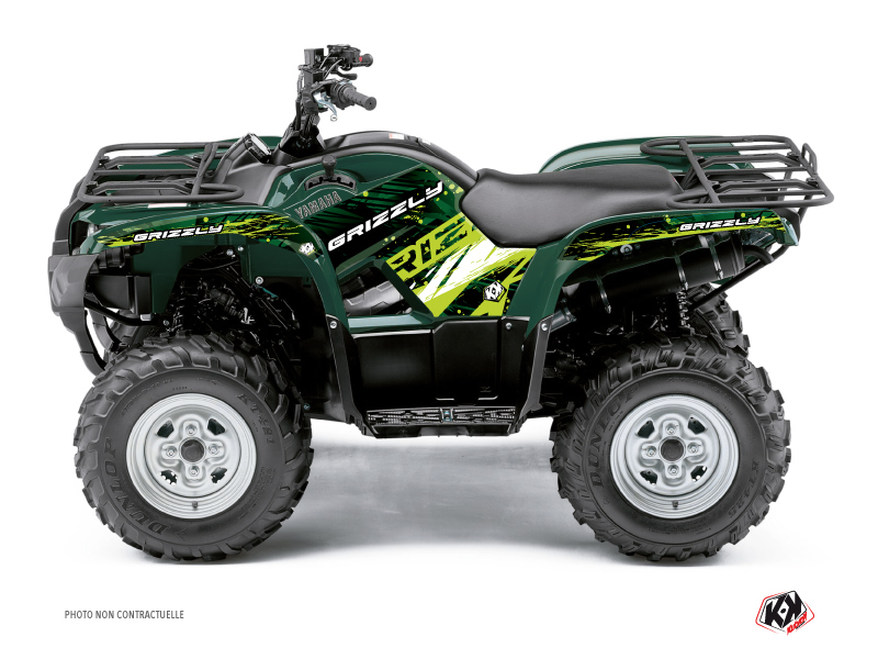 Yamaha 300 Grizzly ATV Wild Graphic Kit Green