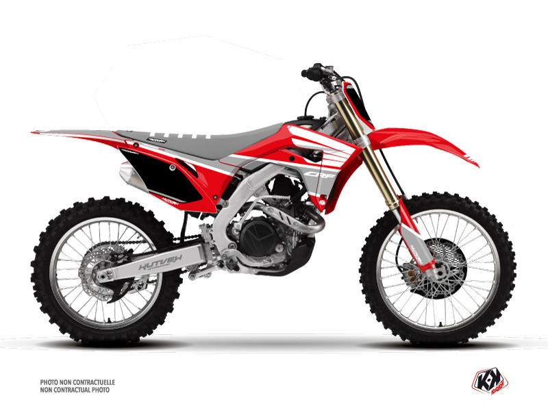 Kit Déco Moto Cross Wing Honda 250 CRF Gris