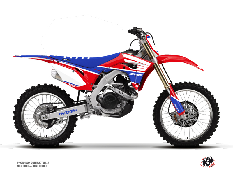 Honda 450 CRF Dirt Bike Wing Graphic Kit Blue