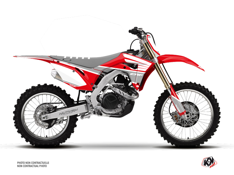 Honda 450 CRF Dirt Bike Wing Graphic Kit Grey