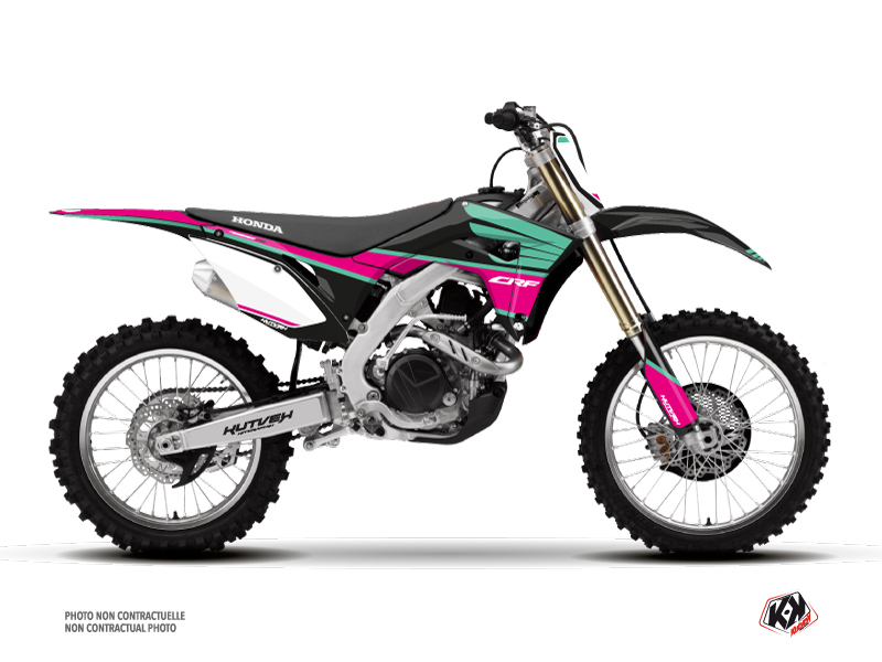 Kit Déco Moto Cross Wing Honda 450 CRF Turquoise